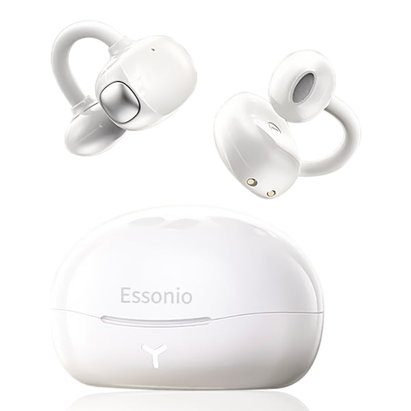 Essonio FC3 Open Ear Earbuds | 360° Spatial Audio, 70H Playtime, Bluetooth, IPX5 Waterproof, Lightweight for Sports & Work