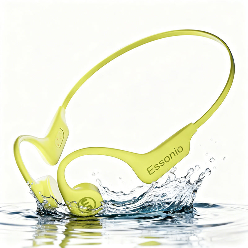 Essonio Ultra-Lightweight Bone Conduction Headphones | 26g, Bluetooth 5.3, 16GB MP3, IP68 Waterproof, 8H Battery for Swimming & Running 2