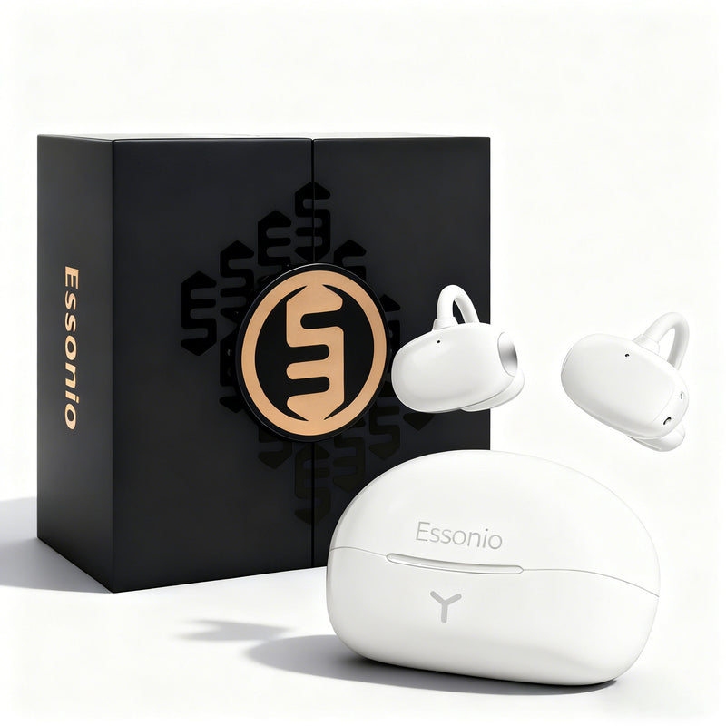 Essonio FC3 Open Ear Earbuds | 360° Spatial Audio, 70H Playtime, Bluetooth, IPX5 Waterproof, Lightweight for Sports & Work 4