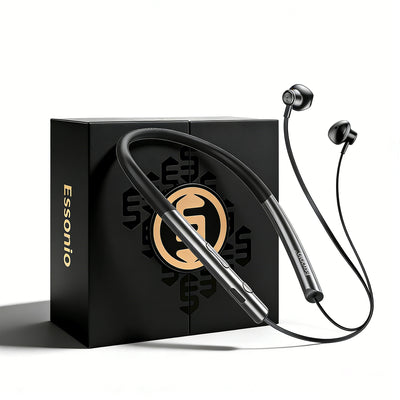 Essonio Neckband Bluetooth Earbuds | Hybrid ANC, 24H Playtime, IPX5 Waterproof, Magnetic Sport Headphones for Running & Travel