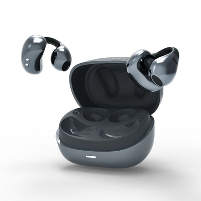 Essonio Open Ear Clip-On Earbuds | Bluetooth 6.0, Air Conduction, Titanium Fit, AI Clear Calls, IPX5 Waterproof for Sports & Work
