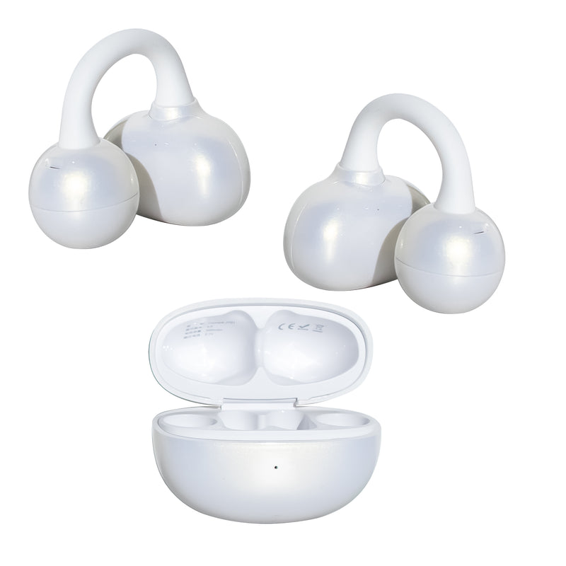 Essonio M30 Open Ear Earbuds | Bluetooth 6.0, 60H Playtime, ENC AI Air Conduction, Stereo Sound, Clip-On for Office & Daily Use 2