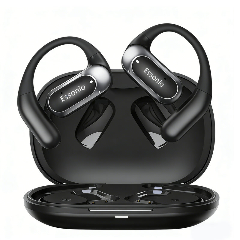 Essonio Open Ear Wireless Earbuds | Ultra Lightweight, 35H Playtime, Bluetooth 5.4, Dual Device, AI Clear Calls, Waterproof for Small Ears 2