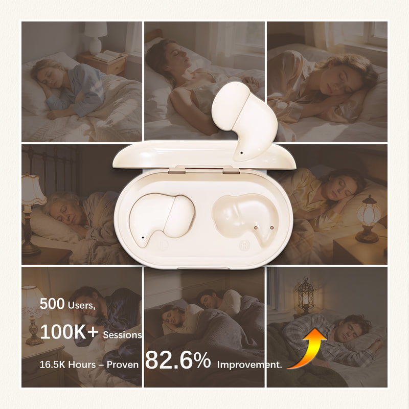 Essonio H8 Sleep Earbuds | 53dB Noise Reduction, 80H Playtime, Ultra-Small for Side Sleepers, Snore Blocking Comfortable Earplugs 5
