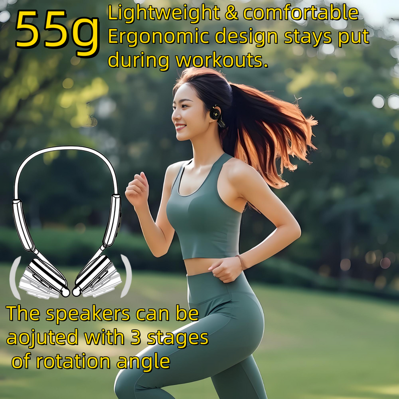 Essonio Open Ear Headphones | Ultra Deep Bass, Bluetooth, 3-Level Bass, ANC, 20H Playtime, Multi-Point Connect, Clear Calls 4